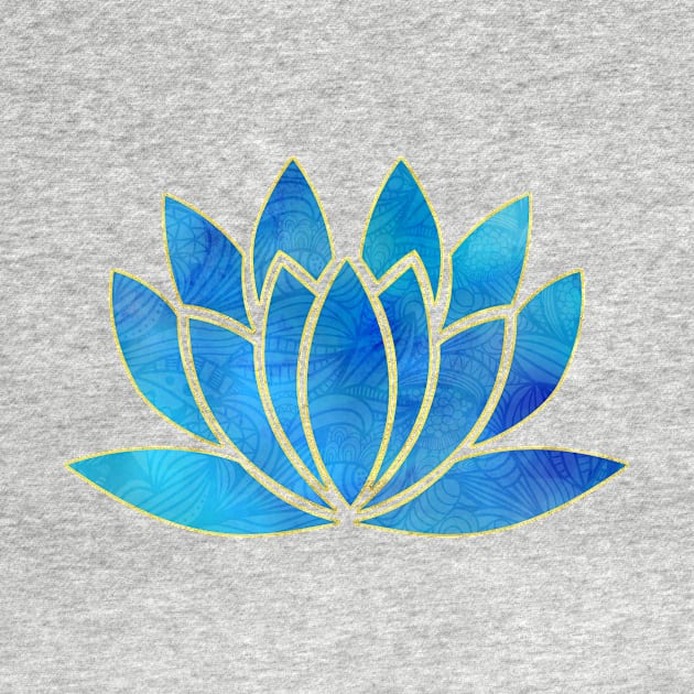 Flower of Life blue by LebensART